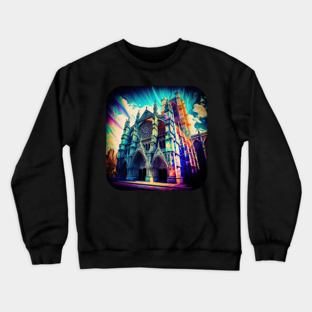 Westminster Abbey v1 (no text) Crewneck Sweatshirt by AI-datamancer